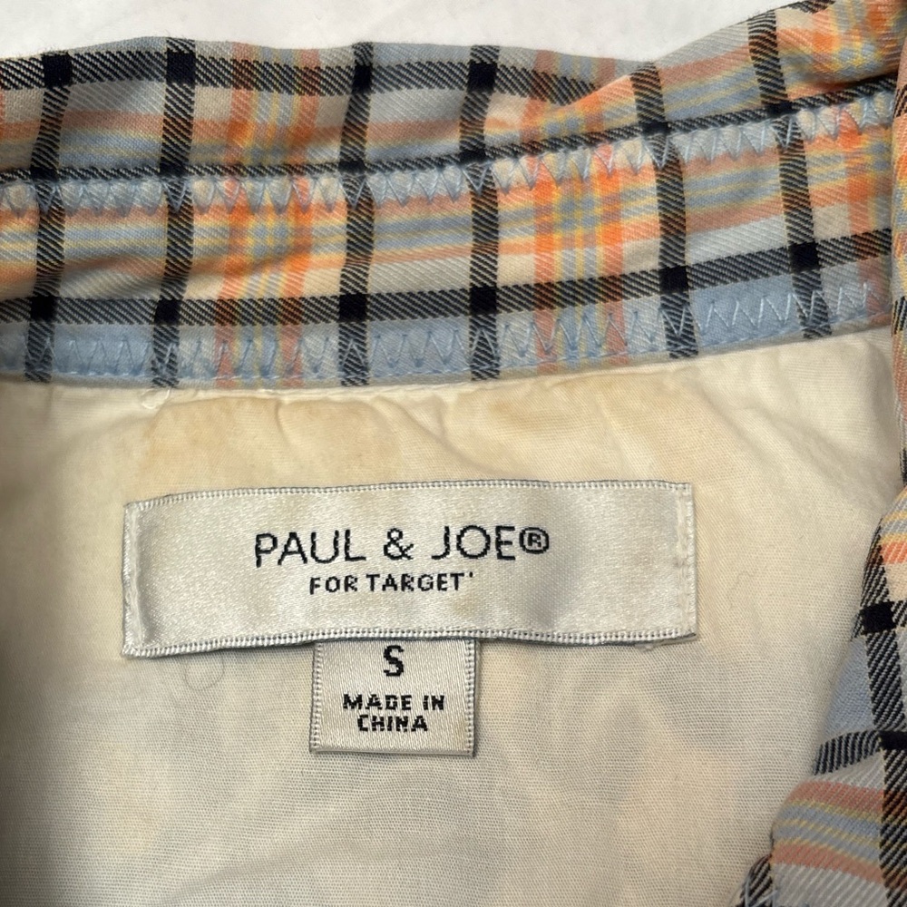 Paul & Joe Target Womens Small Pearl Button Plaid Embroidered Western - Picture 6 of 16